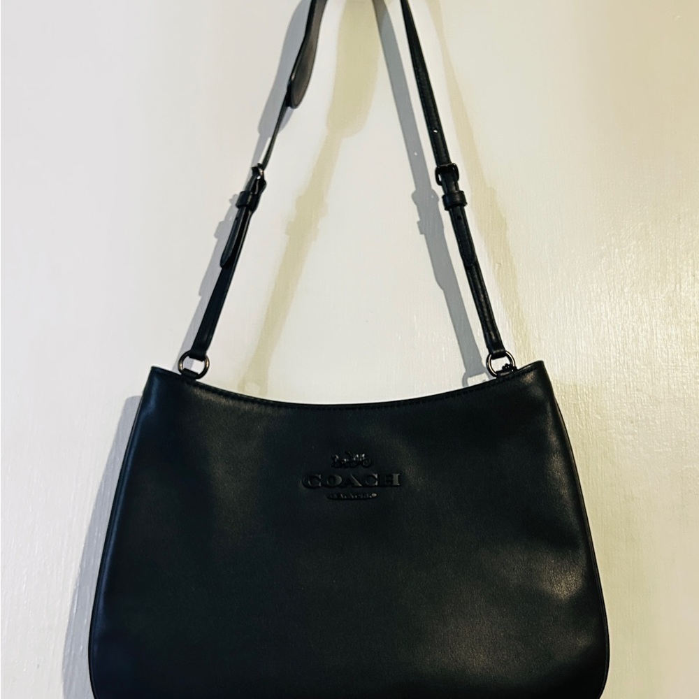 Coach Black Leather Shoulder Bag
